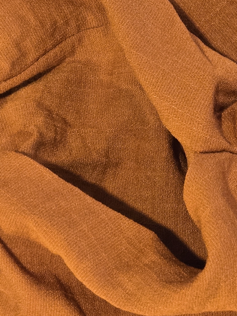 Women’s Rust Orange Pajama Shorts with Pockets and White Trim NWOT - Picture 4 of 4